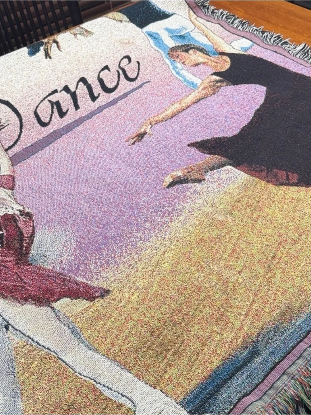 Dance Theme Mill Street Tapestry Woven Throw Blanket 50x60